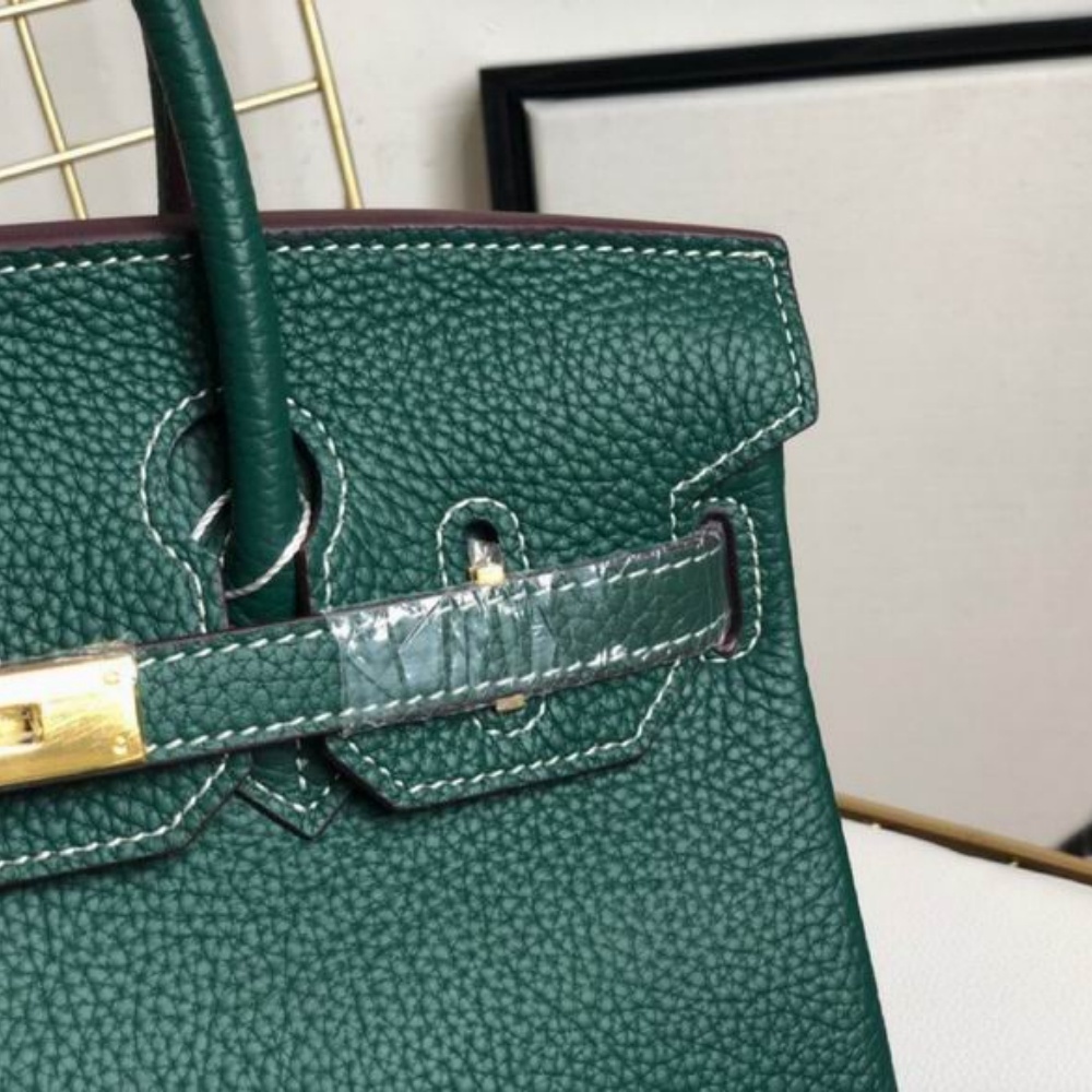 HERMES Birkin 25, Women's Style, Peacock Green