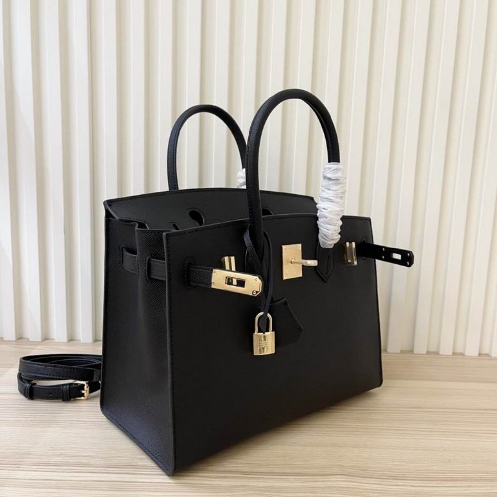 HERMES Birkin 25, Women's Style, Noir Black
