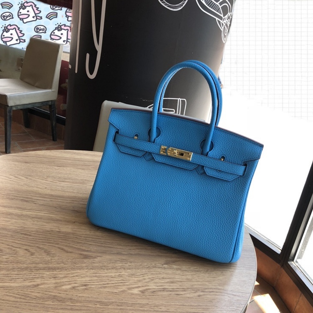 HERMES Birkin 25, Women's Style, French Blue
