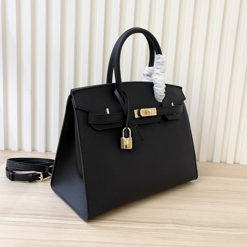 HERMES Birkin 25, Women's Style, Noir Black