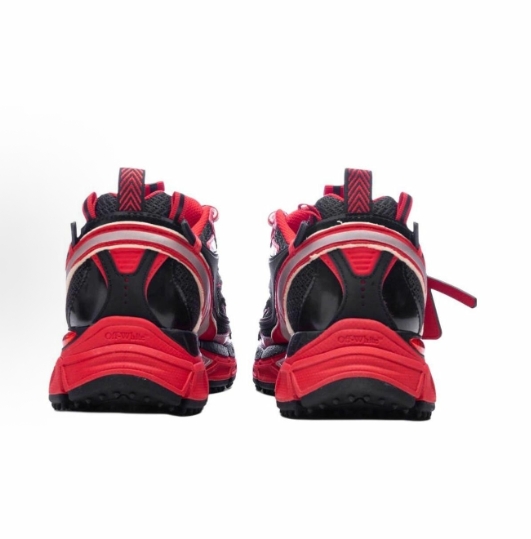 OFF-WHITE BE RIGHT BACK round-toe thick-soled low-top dad shoes, man and woman red style, Global purchase