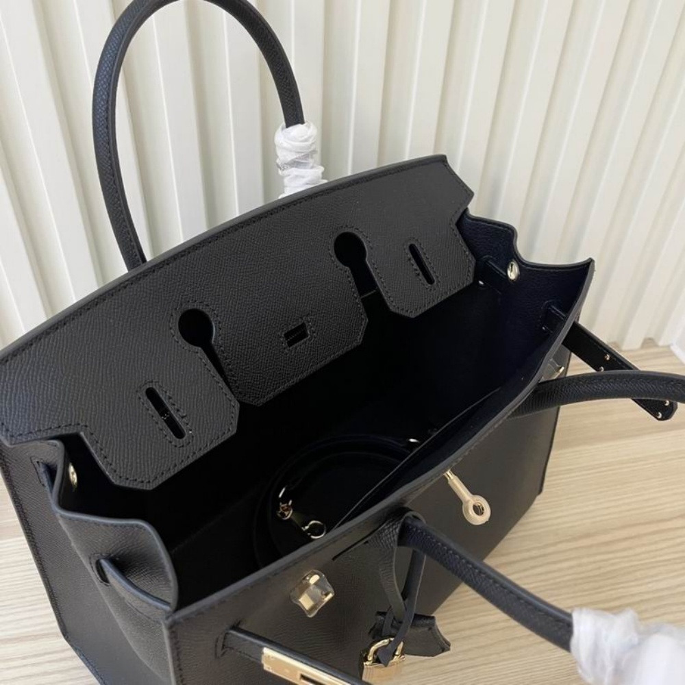 HERMES Birkin 25, Women's Style, Noir Black