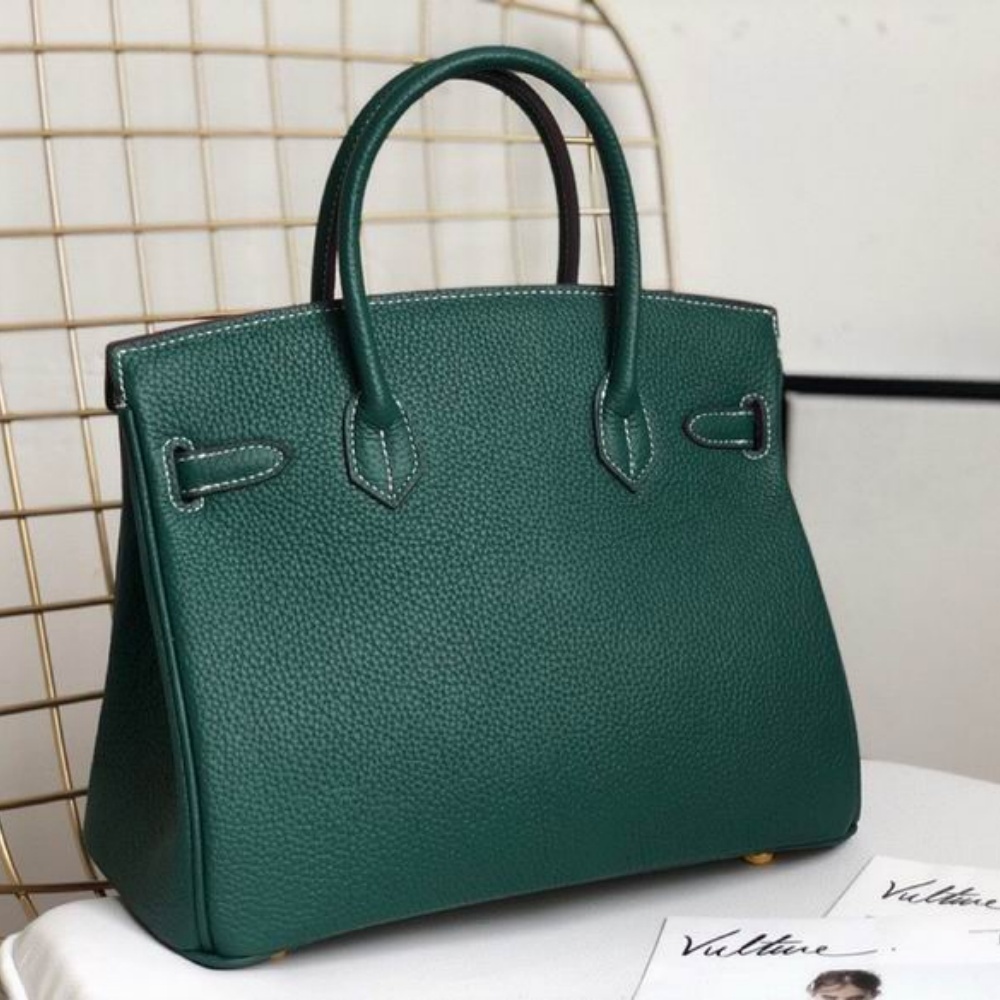 HERMES Birkin 25, Women's Style, Peacock Green