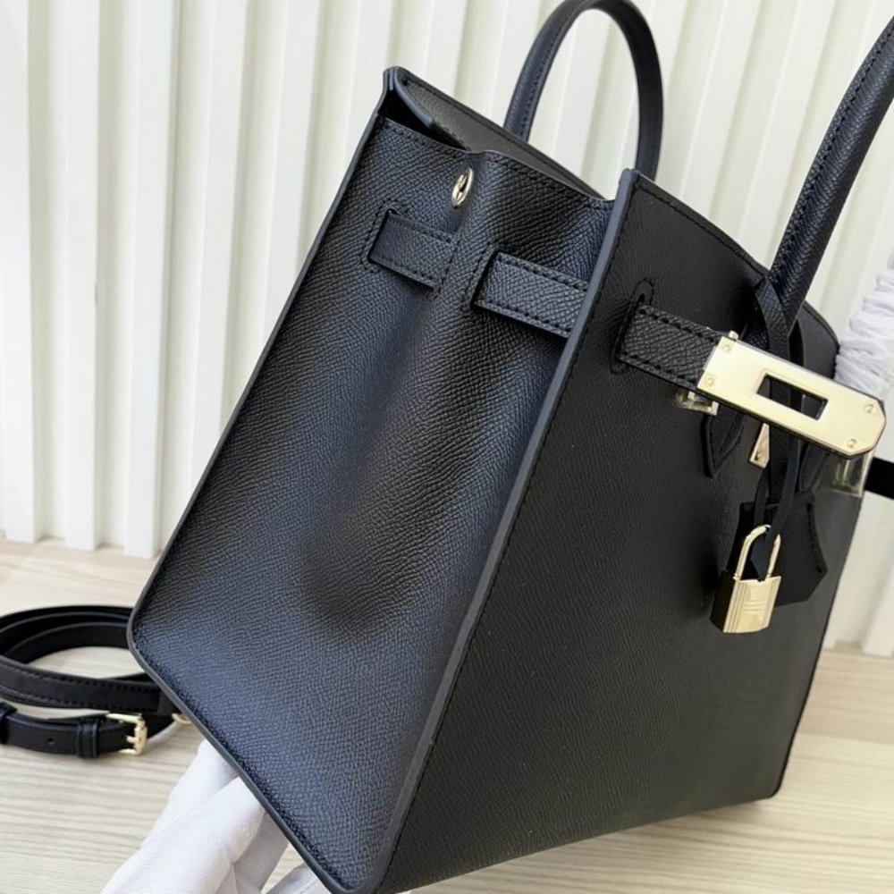 HERMES Birkin 25, Women's Style, Noir Black