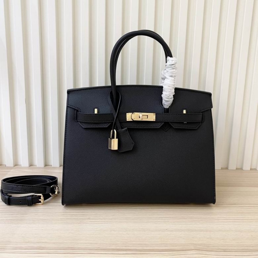 HERMES Birkin 25, Women's Style, Noir Black