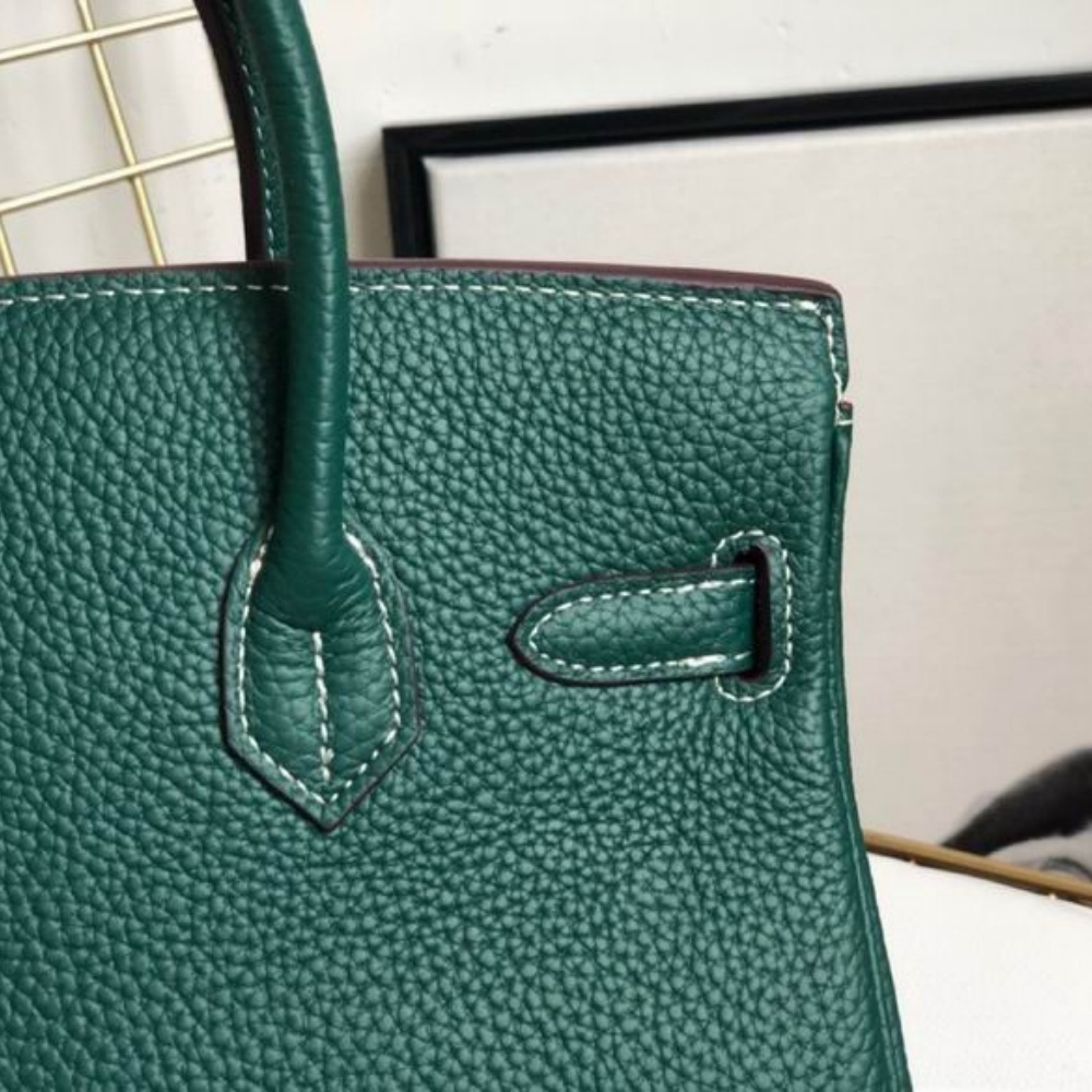 HERMES Birkin 25, Women's Style, Peacock Green
