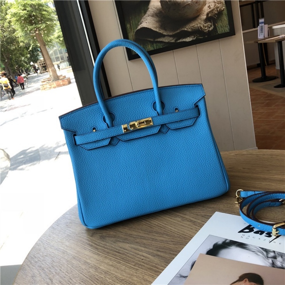 HERMES Birkin 25, Women's Style, French Blue