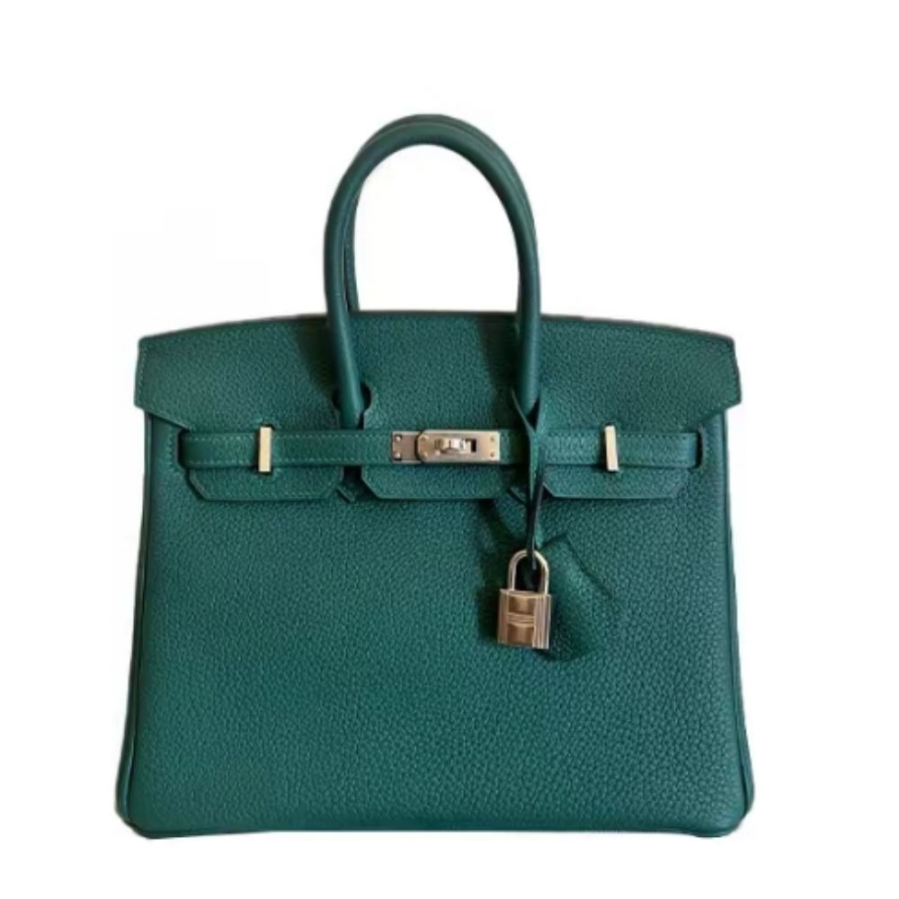 HERMES Birkin 25, Women's Style, Peacock Green