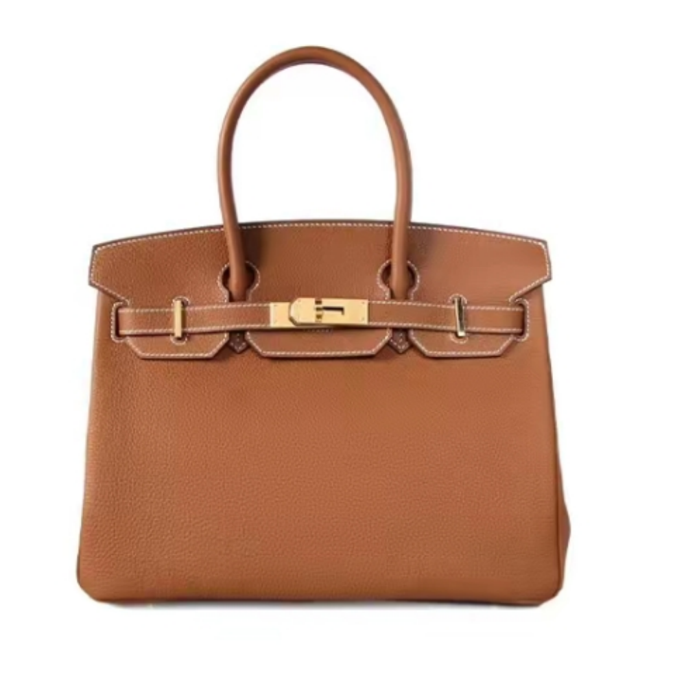 HERMES Birkin 25, Women's Style, Gold Brown