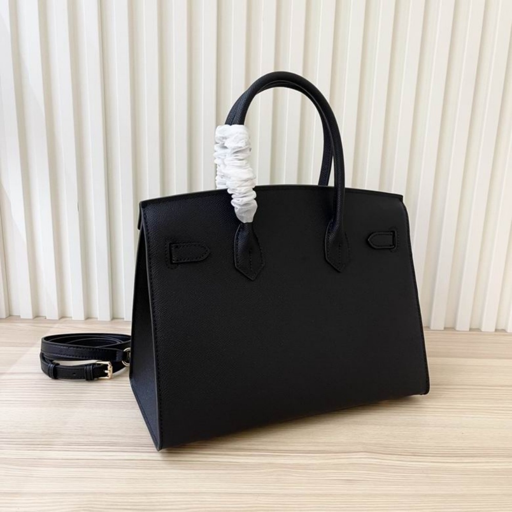 HERMES Birkin 25, Women's Style, Noir Black