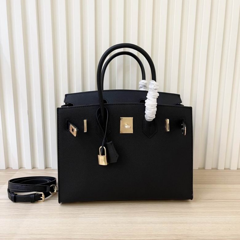 HERMES Birkin 25, Women's Style, Noir Black
