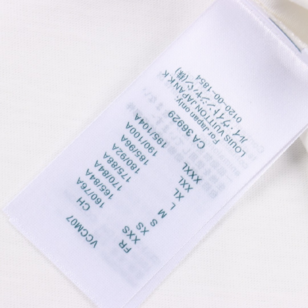 Louis Vuitton LV 25SS Short-sleeved T-shirt with Blue Flocking Print