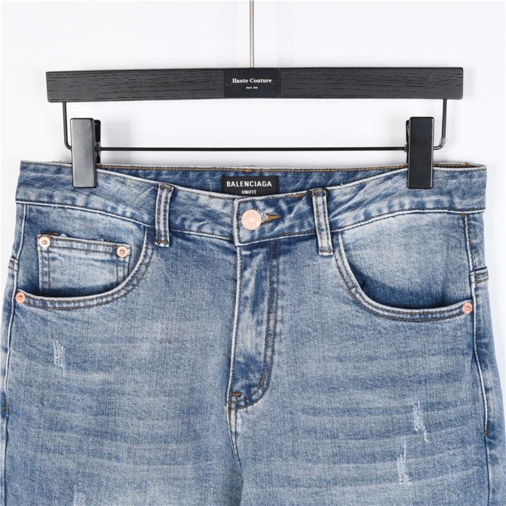 Balenciaga jeans with double - B logo on the back pocket