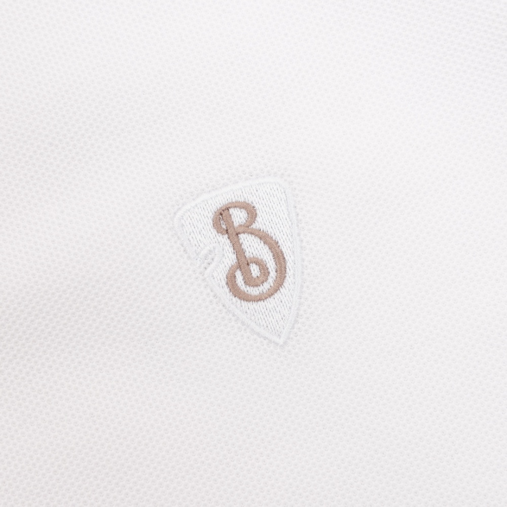BURBERRY BBR Shield Contrast - Stitch Short - Sleeve Polo Shirt