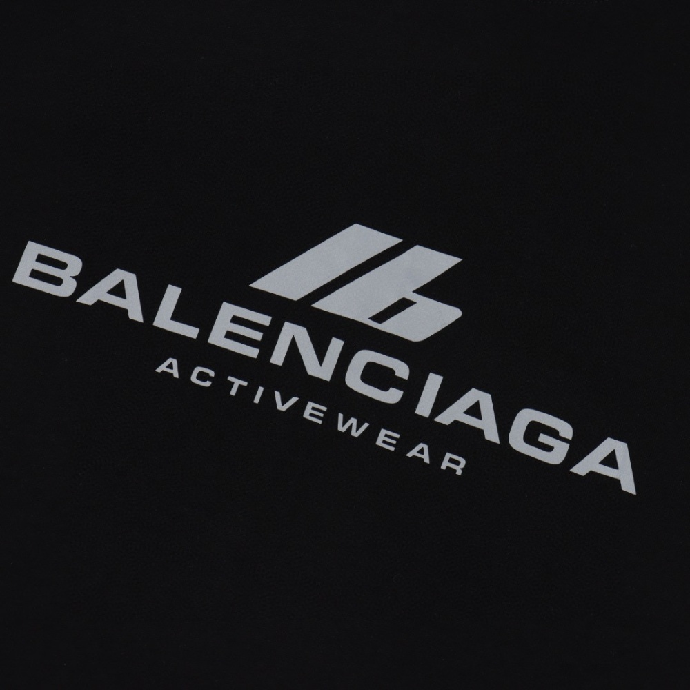 Balenciaga Reflective English Short - Sleeved T - shirt