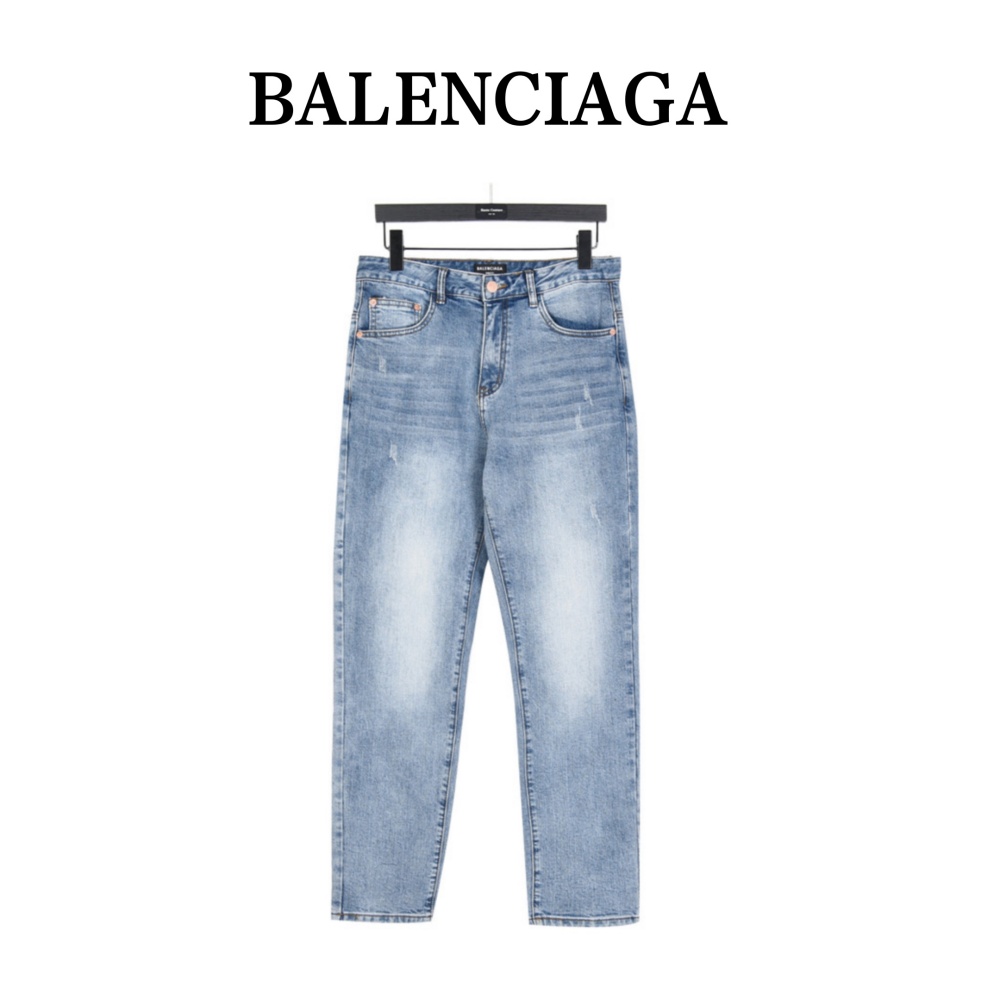 Balenciaga jeans with double - B logo on the back pocket