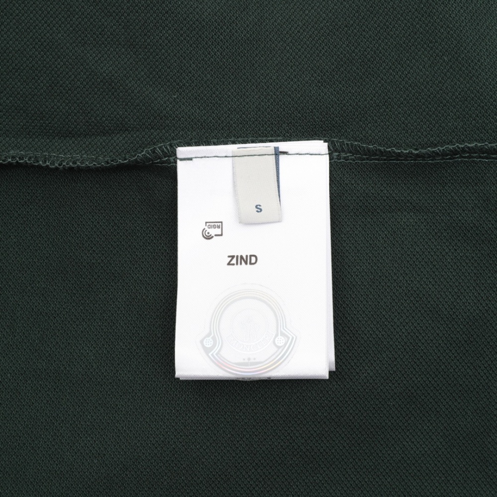 Moncler short - sleeve polo shirt with sleeve webbing