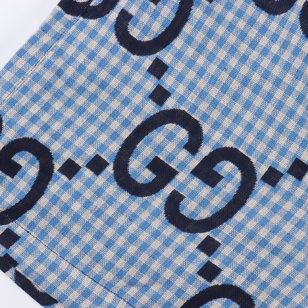 GUCCI Casual Shorts with All-over Monogram Print