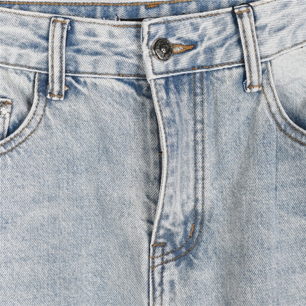 Chrome Hearts Sanskrit - printed Rear - waist Jeans