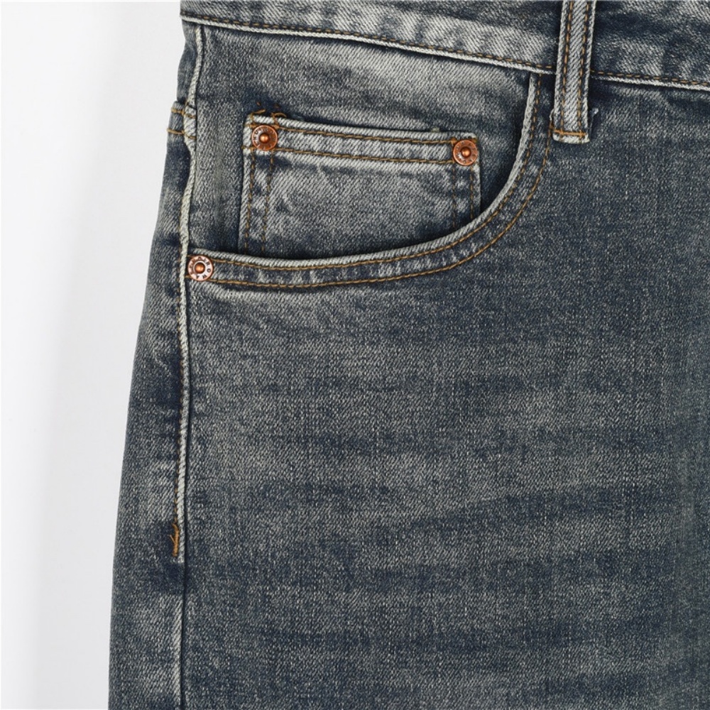 Fendi Color - embroidered Letter Denim Trousers