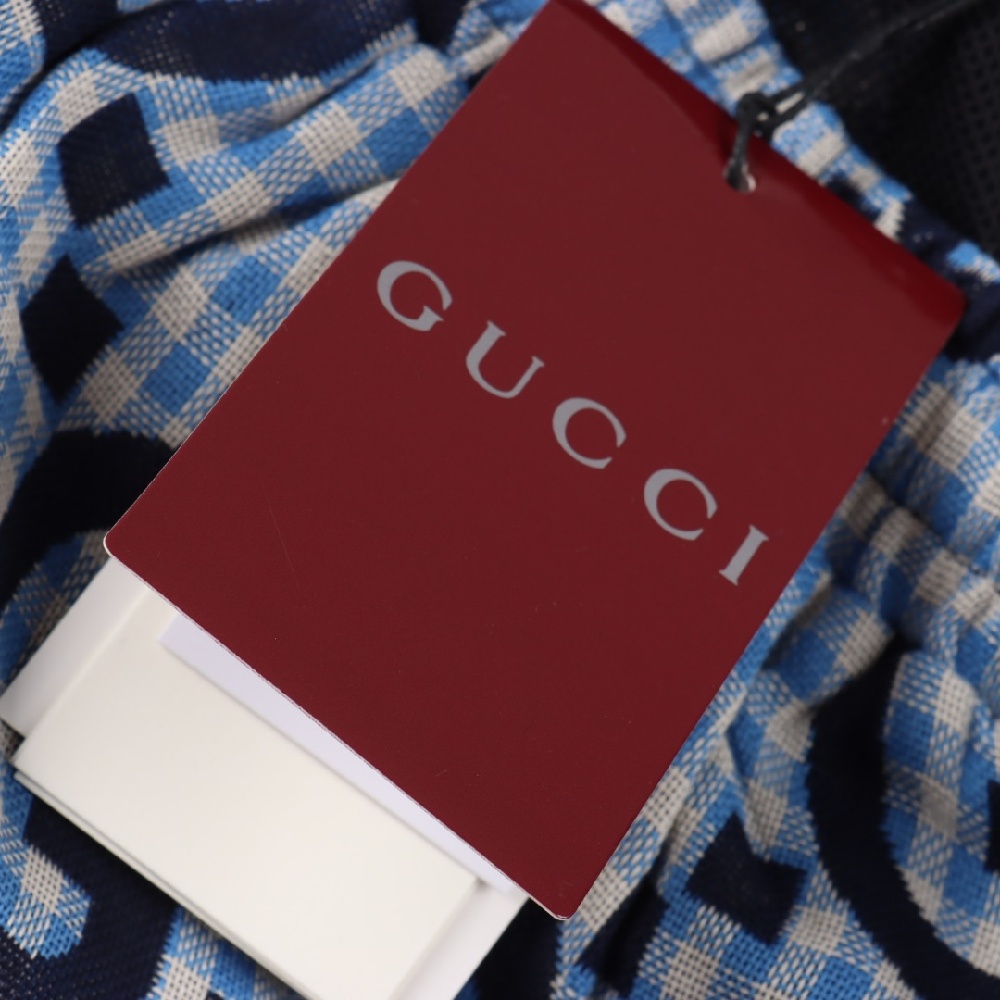 GUCCI Casual Shorts with All-over Monogram Print