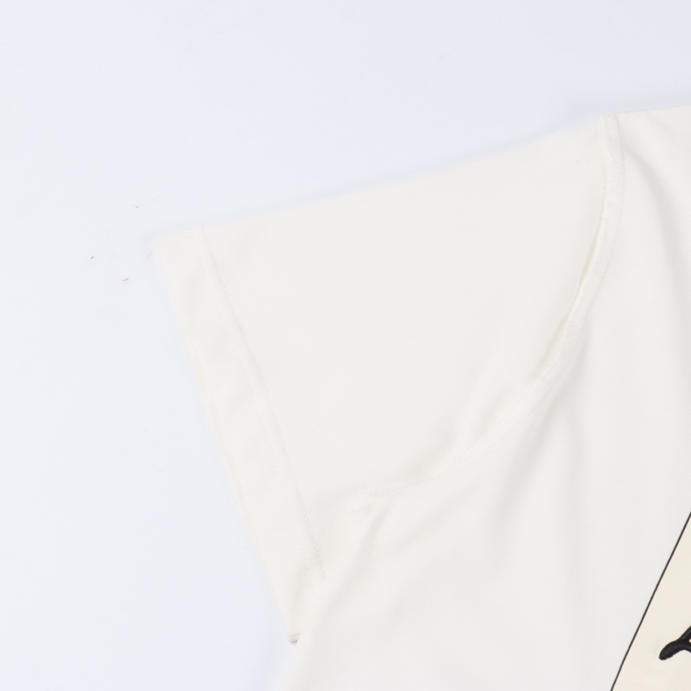 Louis Vuitton three - dimensional printed and embroidered short - sleeve top