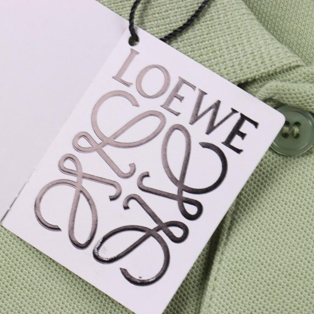 LOEWE Oversized - Needle Embroidered Placket Embroidered Short - Sleeve Polo Shirt