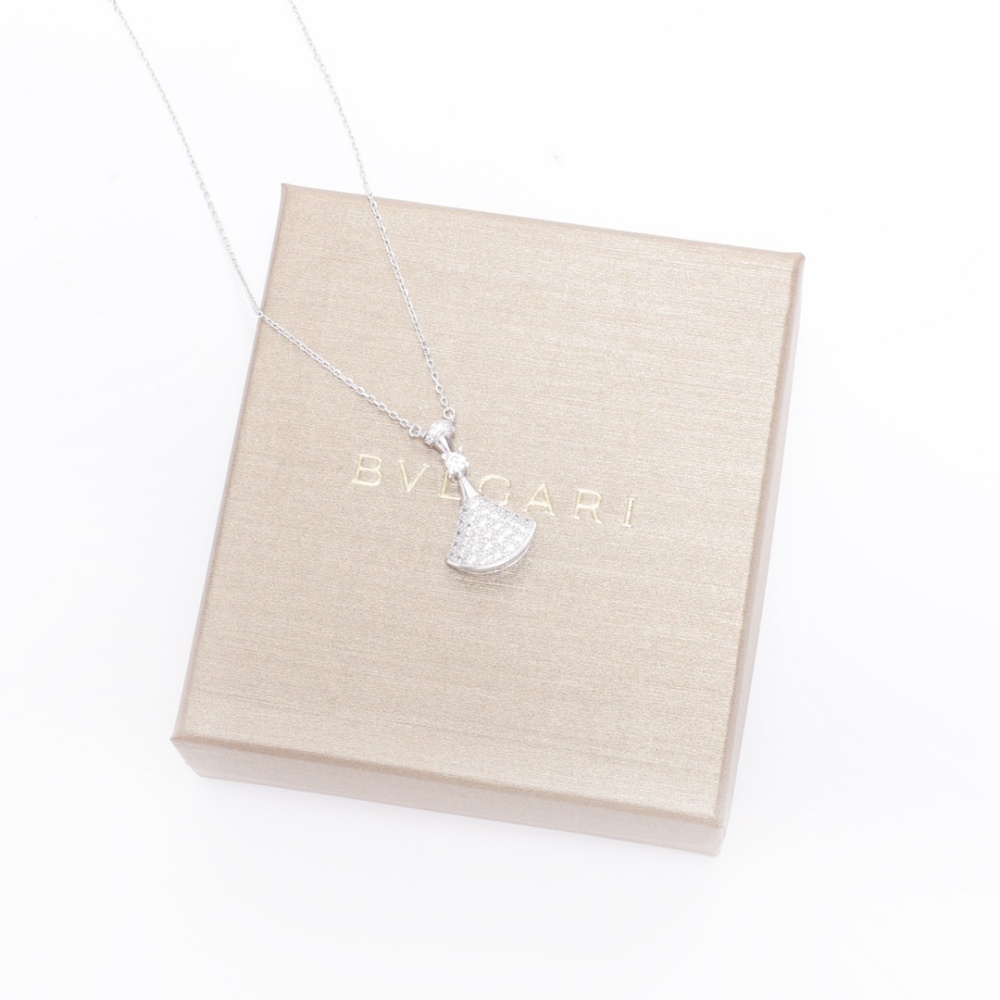 BVLGARI Fan - shaped Pendant Necklace