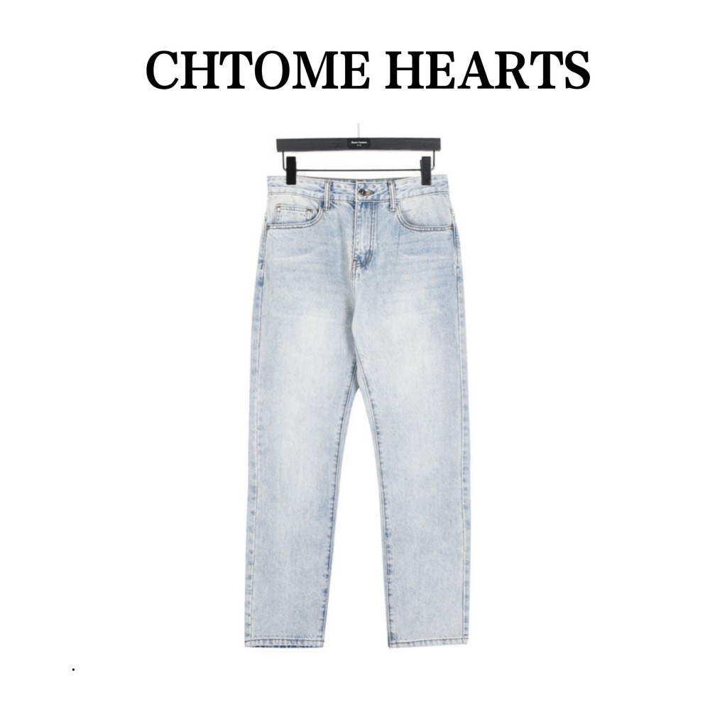 Chrome Hearts Sanskrit - printed Rear - waist Jeans
