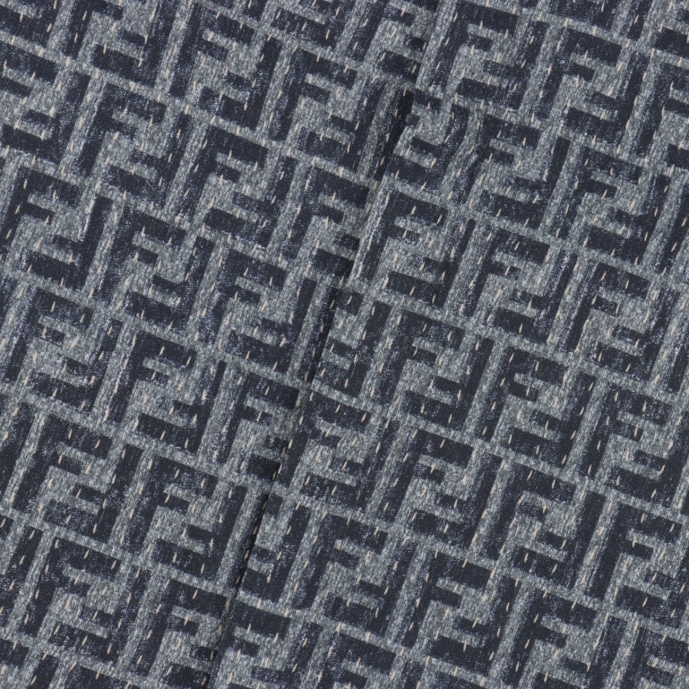 FENDI FD Plain - Stitch FF Jacquard Short - Sleeve Shirt