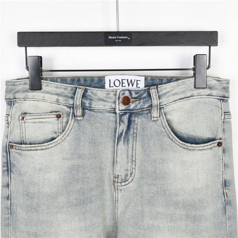 LOEWE Glitch - style Embroidered LOGO Jeans