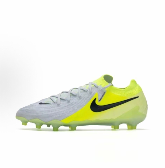 Nike Phantom GX 2 Elite LV8 Comfortable and soft FG (rubber long nail) anti-slip and wear-resistant football shoes, white for men