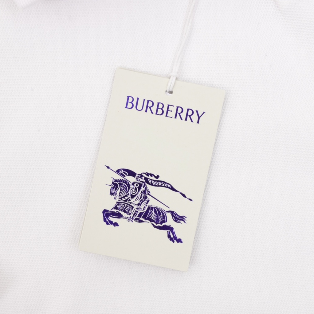 BURBERRY BBR Shield Contrast - Stitch Short - Sleeve Polo Shirt
