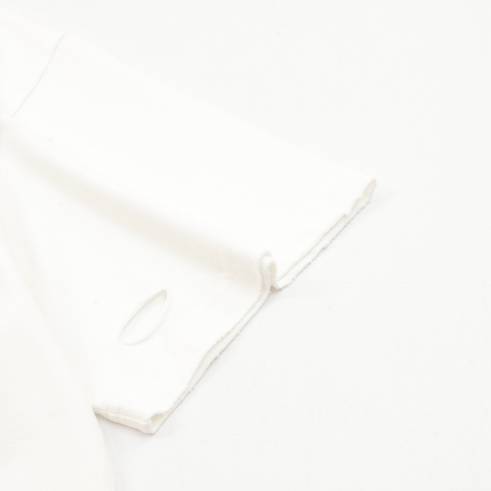 Balenciaga Alphabet - number Print Eye Chart - inspired Ripped and Distressed Short - Sleeve Shirt