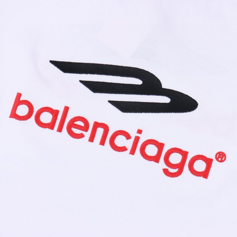 BALENCIAGA Short-sleeved T-shirt with 3M Letter Embroidery