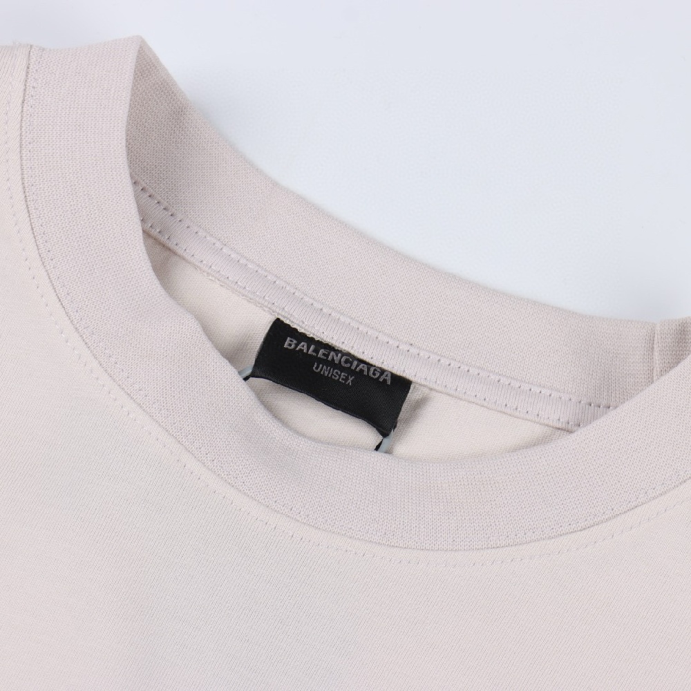 Balenciaga Short-sleeved T-shirt with Inkjet Dissolved Coke Design