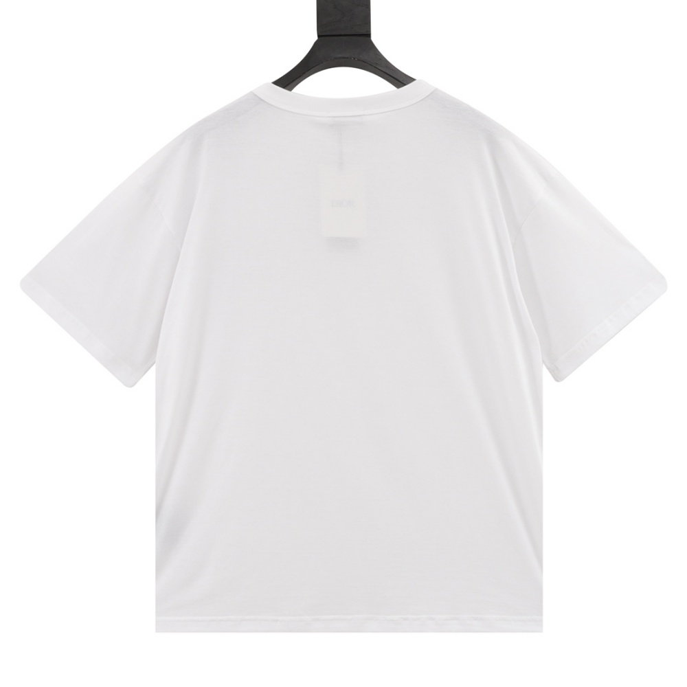 DIOR Patch Logo Crew - neck Short - Sleeve Shirt