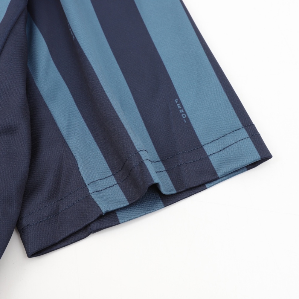 FENDI FD Club Badge Striped V - neck Short - Sleeve T - shirt