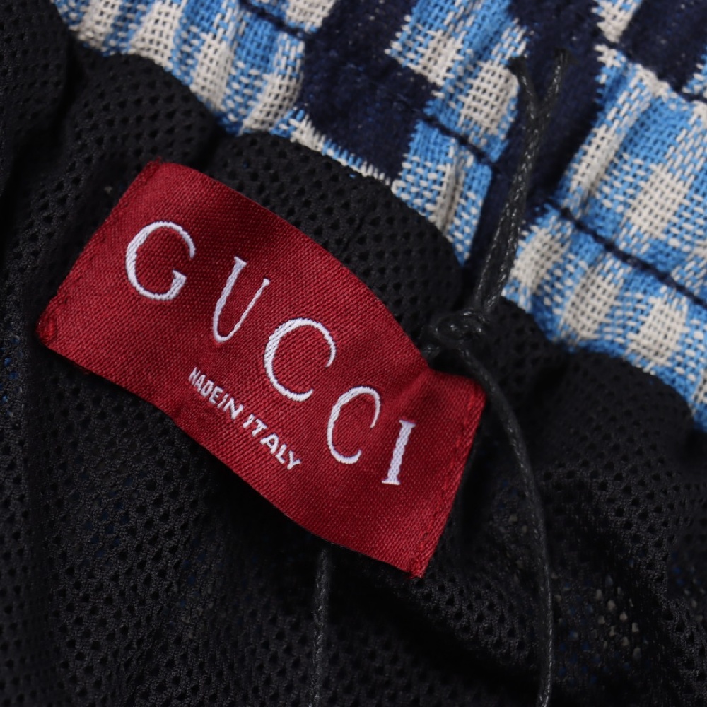 GUCCI Casual Shorts with All-over Monogram Print