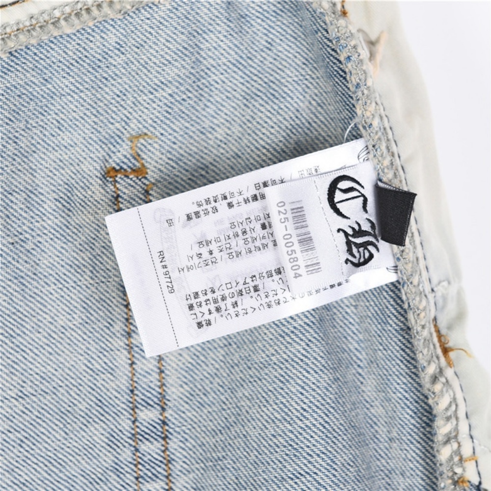 Chrome Hearts Sanskrit - printed Rear - waist Jeans