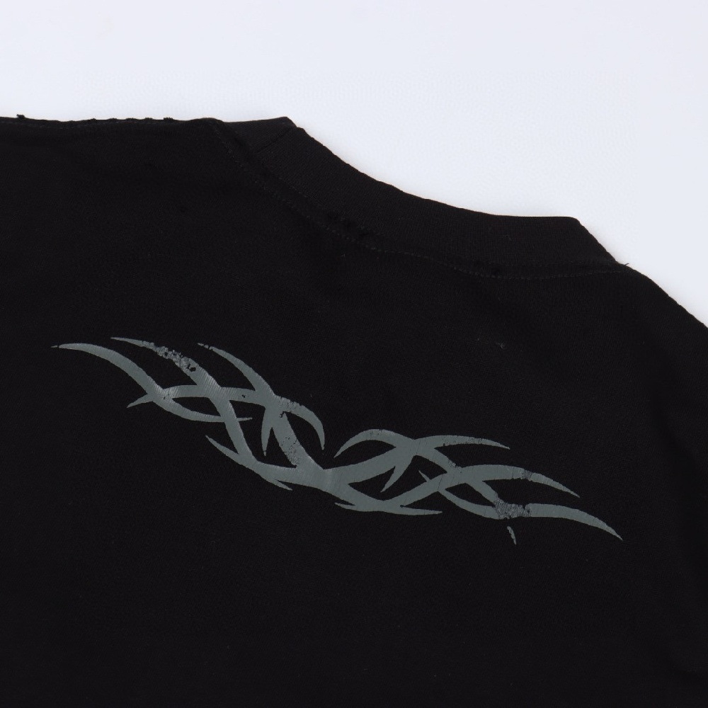 Balenciaga Short-sleeved T-shirt with Totem, Love Heart and Letter Patterns