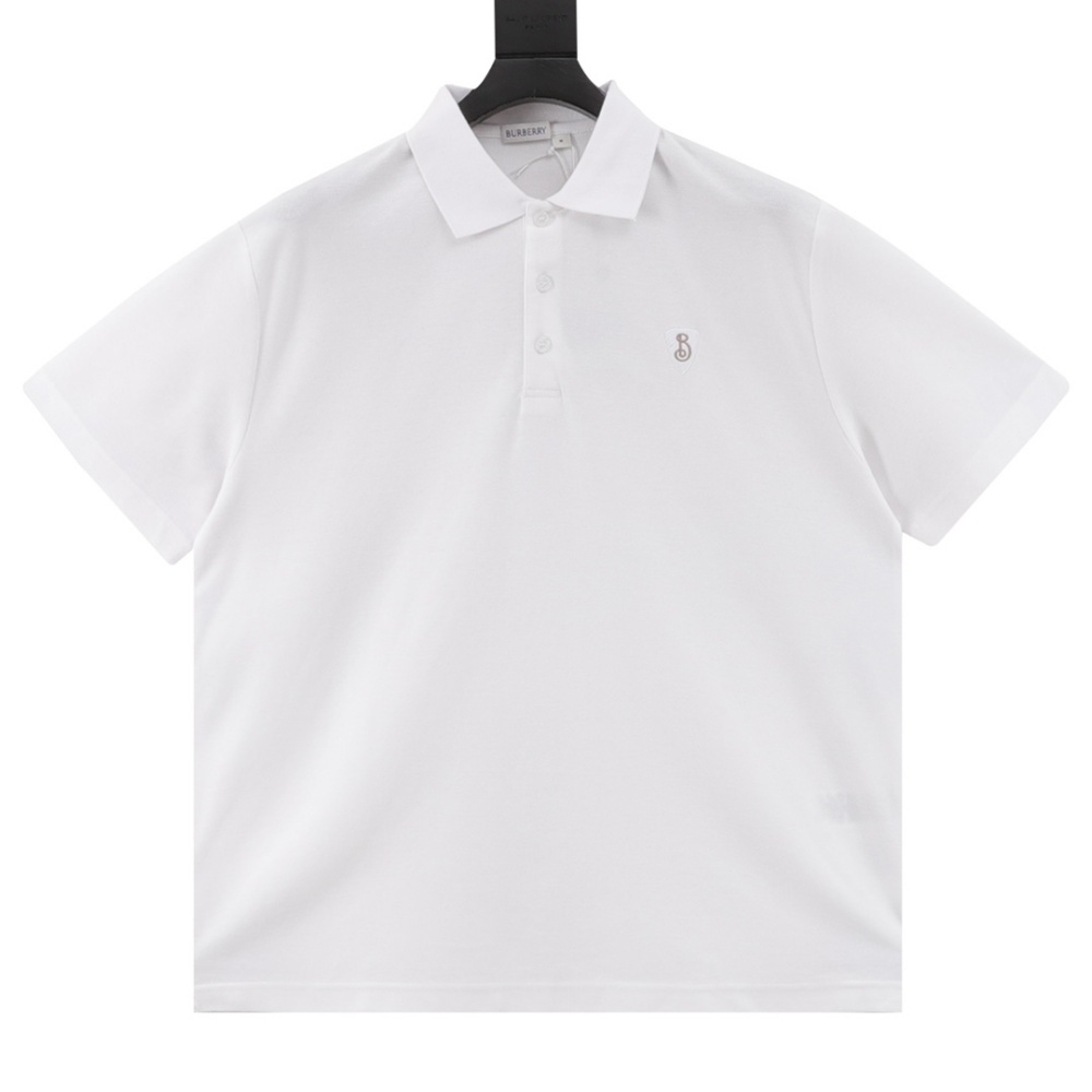 BURBERRY BBR Shield Contrast - Stitch Short - Sleeve Polo Shirt
