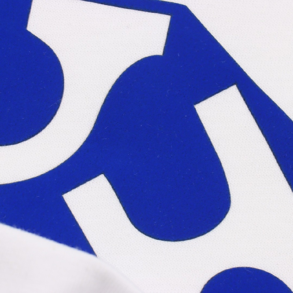 Louis Vuitton LV 25SS Short-sleeved T-shirt with Blue Flocking Print