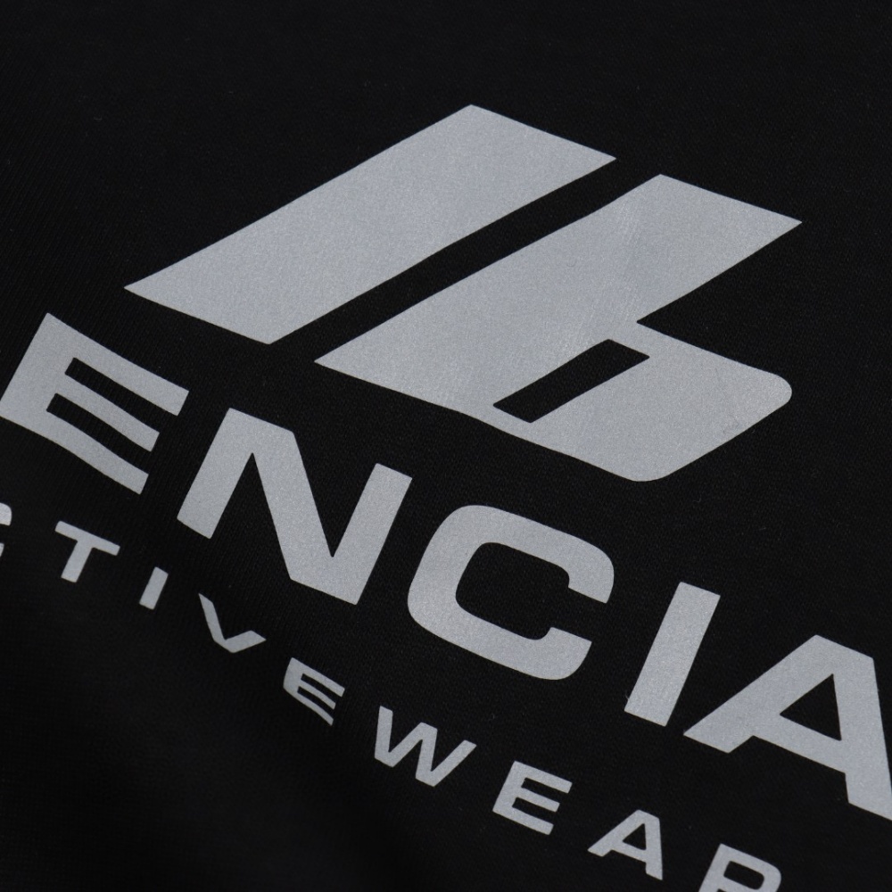 Balenciaga Reflective English Short - Sleeved T - shirt