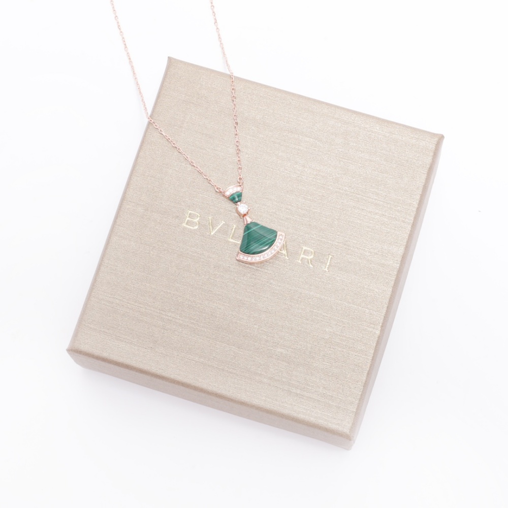 BVLGARI Fan - shaped Pendant Necklace