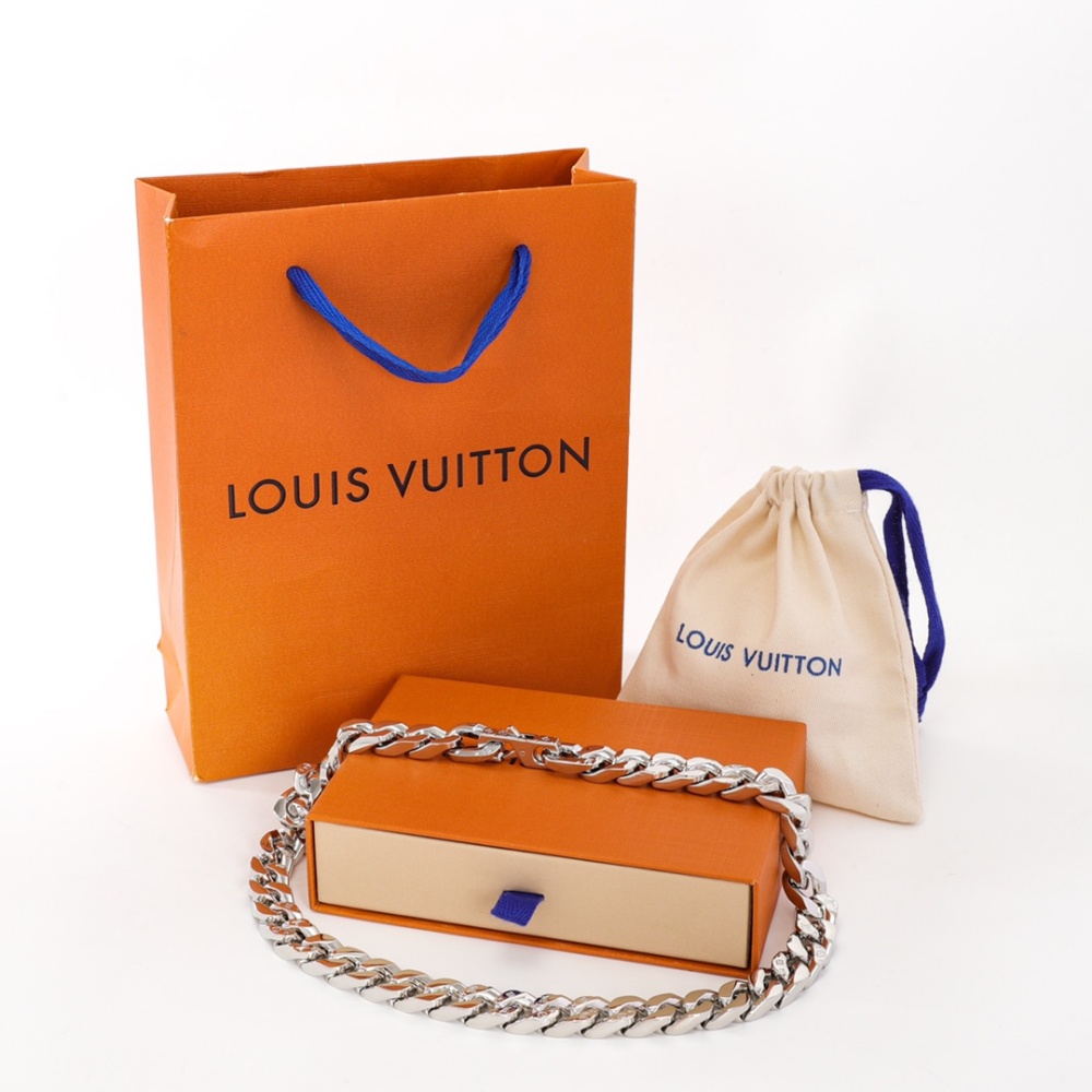 Louis Vuitton Chain Links Silver Necklace