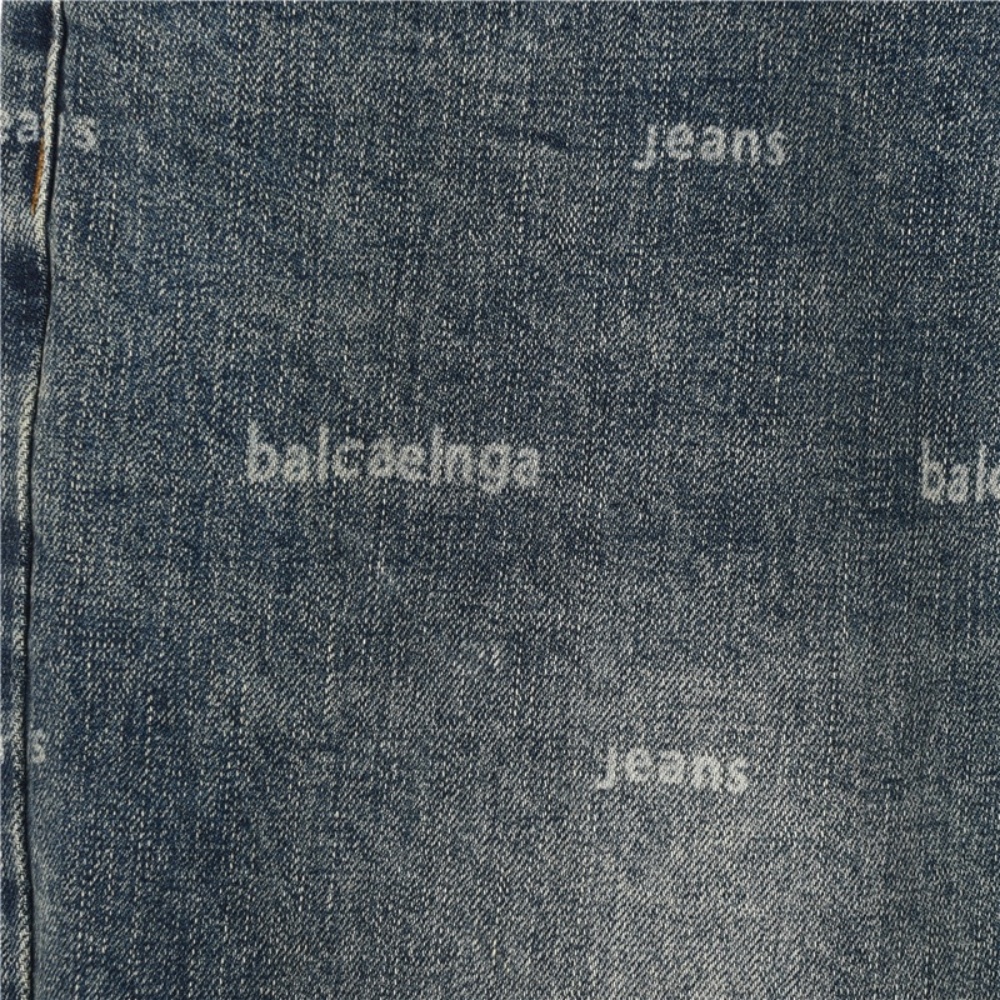 Balenciaga Jeans with All - over Danmaku Print