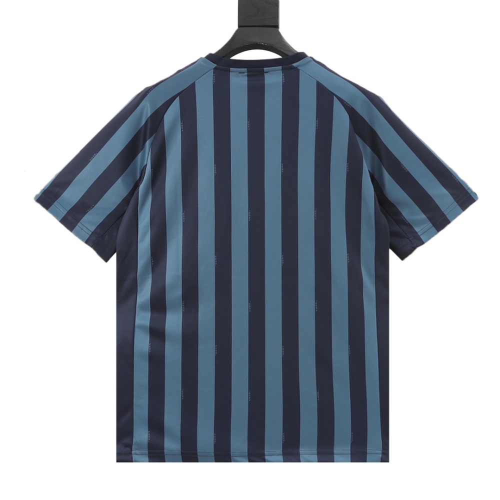 FENDI FD Club Badge Striped V - neck Short - Sleeve T - shirt