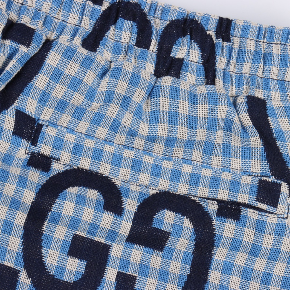 GUCCI Casual Shorts with All-over Monogram Print