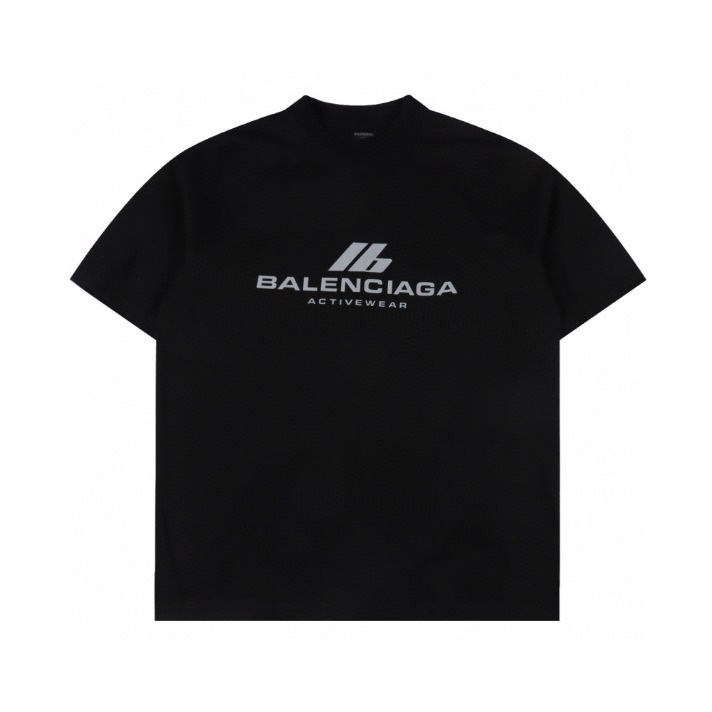 Balenciaga Reflective English Short - Sleeved T - shirt